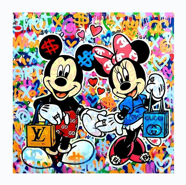pittura - Topolino e Minnie