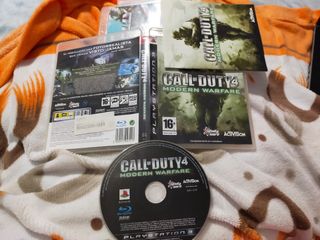 Call of duty 4 modern warfare d PS3 + caja+instruc