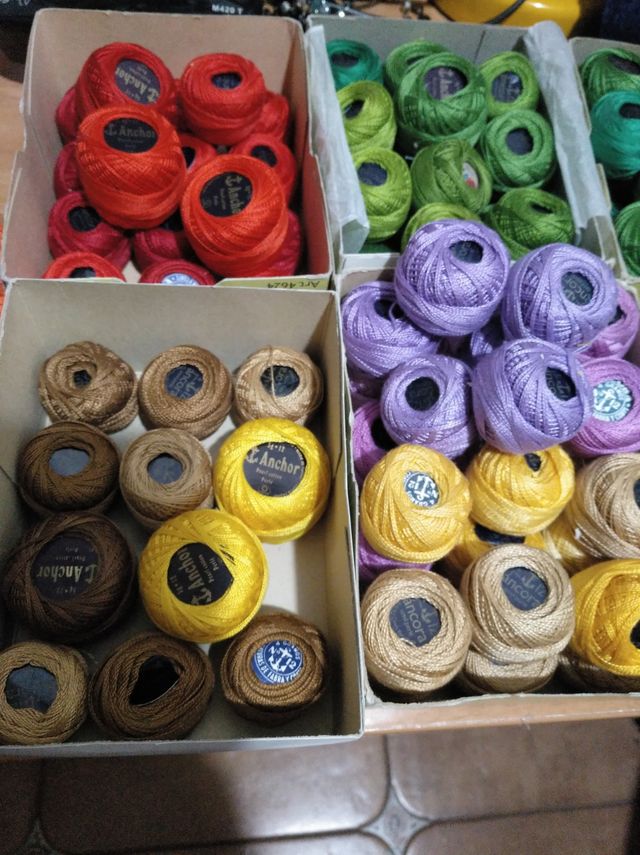 Ovillos símil perlé