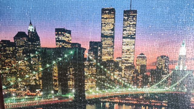 Cuadro/ puzzle del puente de Brooklyn