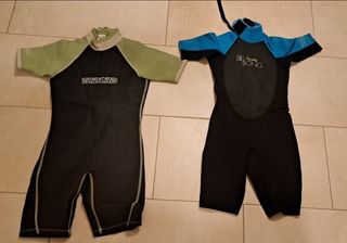 Neoprenos Billabong 14€ y Tribord 10€.Juntos 20€