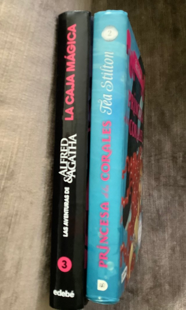 2 libros infantiles: Tea Stilton y Alfred & Agatha