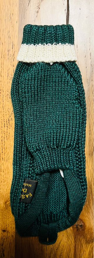 Maglioncino cane verde e bianco tg 21