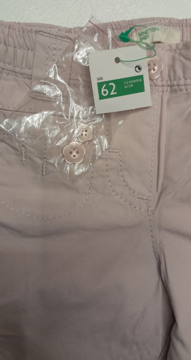 Pantaloni nuovi Benetton Baby 3-6mesi