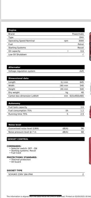 LEER BIEN !!! Generador Pramac  2800