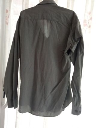 camisa de hombre gris de zara