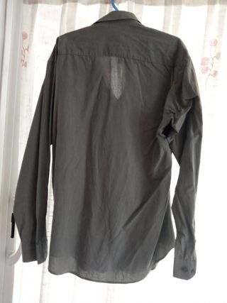 camisa de hombre gris de zara
