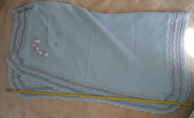 Manta azul bebé