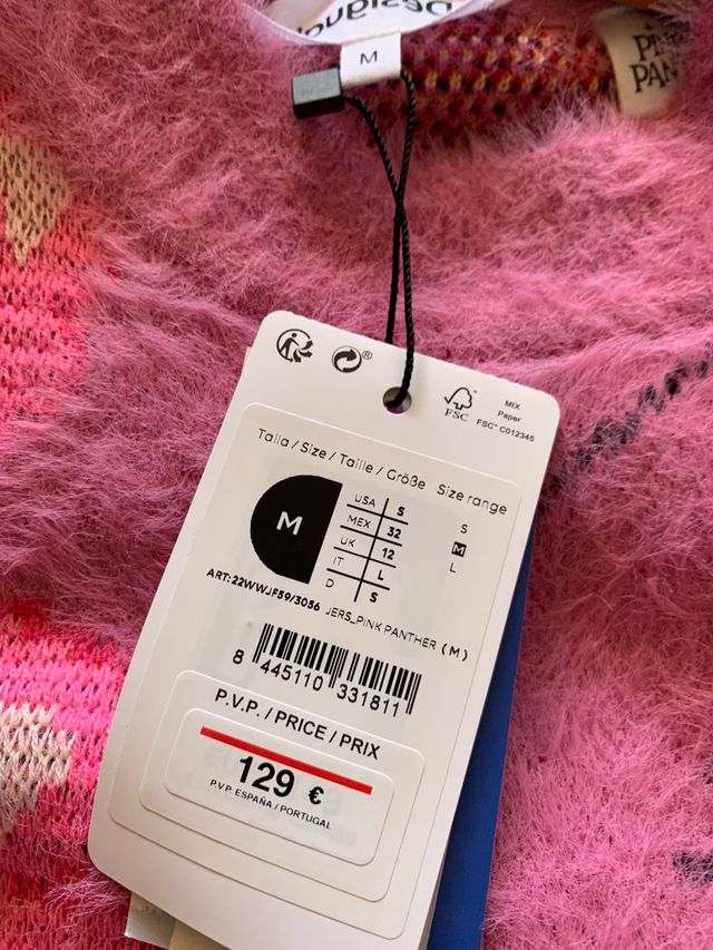 Jersey desigual pink panther talla M de segunda mano por 85 EUR en Marbella  en WALLAPOP