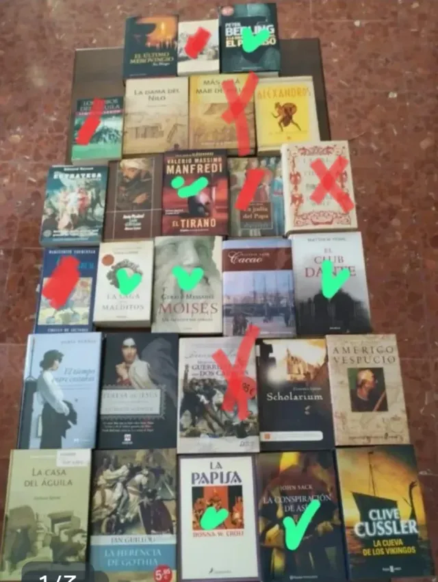 1€ unidad :Novela Histórica
