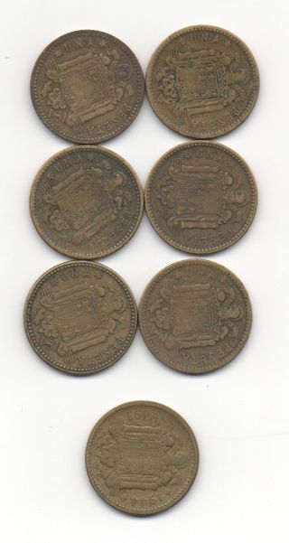 moneda peseta 1947 - 1944