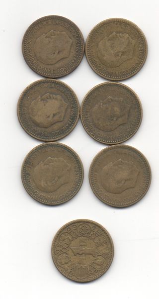 moneda peseta 1947 - 1944