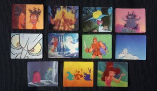 11x cromos lenticulares de Hércules (Disney)