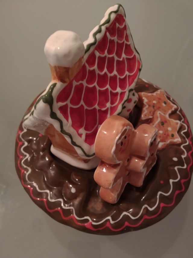 NAVIDAD Tarro de cerámica para galletas