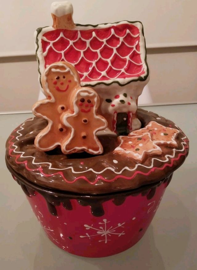 NAVIDAD Tarro de cerámica para galletas