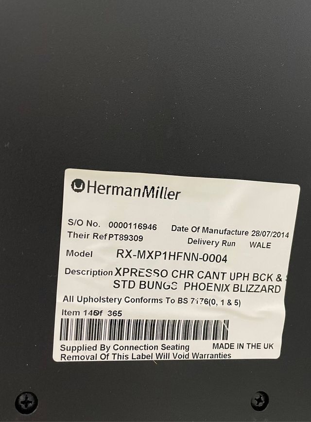 Sillas Herman Miller. Precio ud