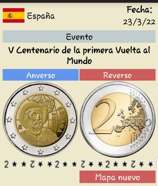 Moneda conmemorativa de 2 euros España 2022
