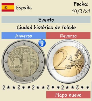 Moneda conmemorativa de 2 euros España 2021