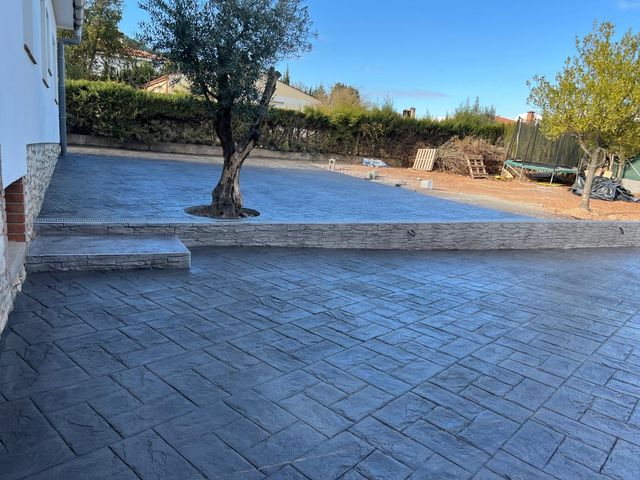 Hormigon impreso fachadas