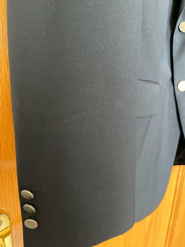 chaqueta americana hombre azul marino corte inglés