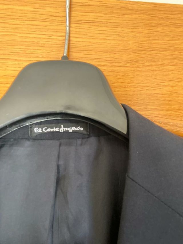 chaqueta americana hombre azul marino corte inglés