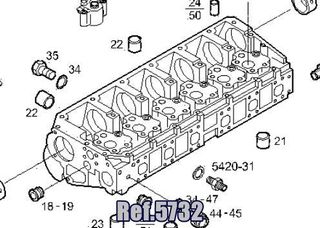 Ref.5732 culata iveco EuroTech (MP) F