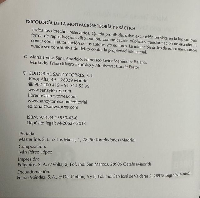 Libro Psicología de la motivación. Uned