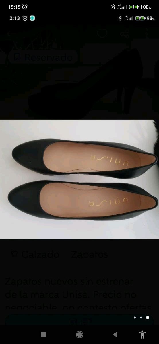 Estilosos zapatos salón piel 40 Unisa a estrenar