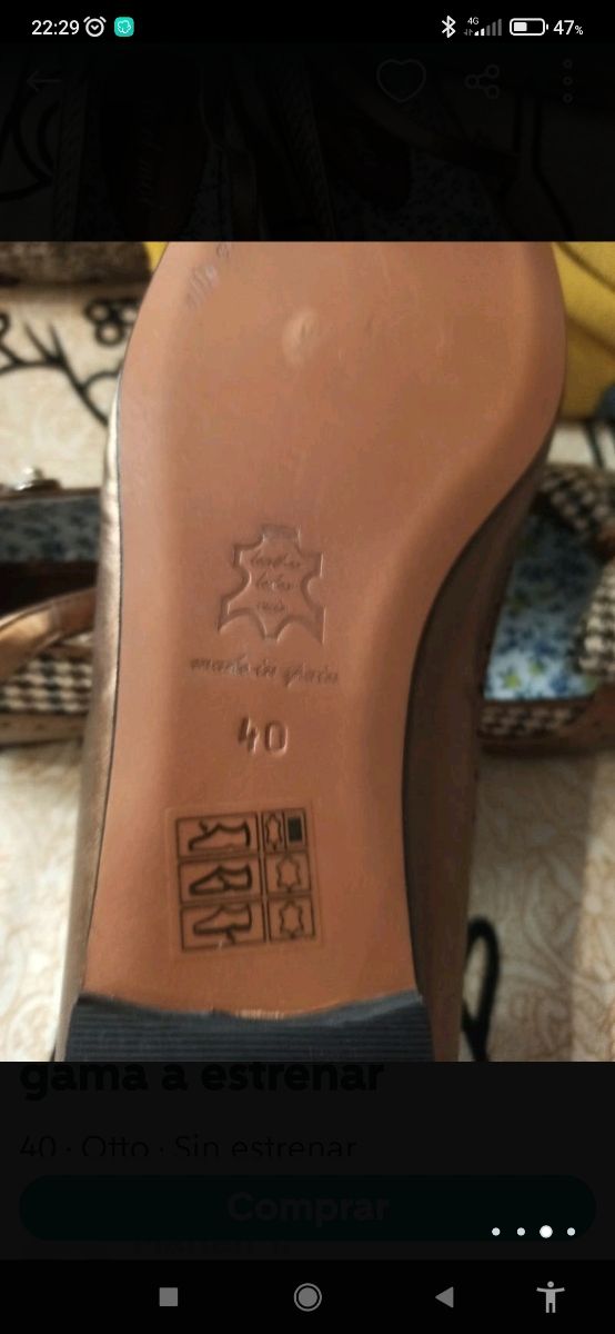 Exclusivas bailarinas 40 pata de gallo y piel