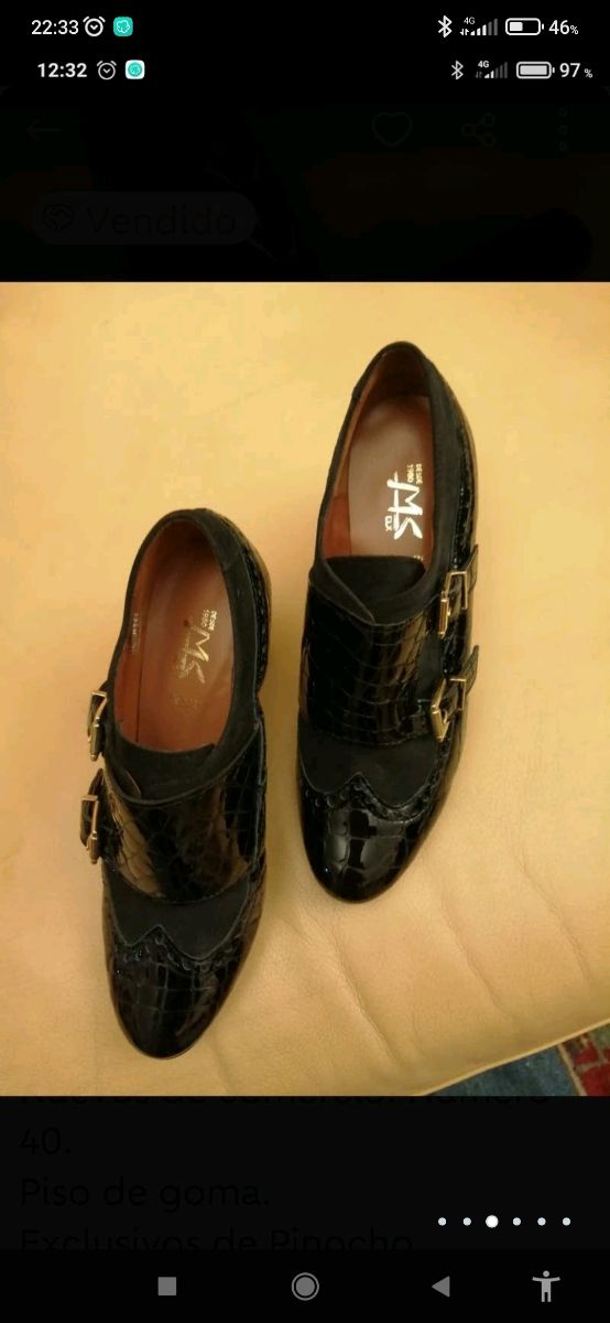 Comodos zapatos piel abotinados 40 a estrenar