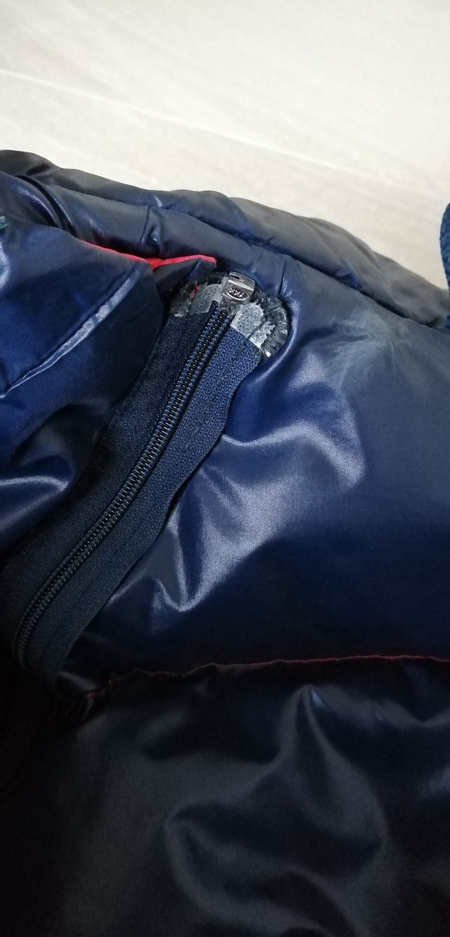 Giacca a vento con piume d'oca