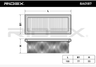 Filtro aria nuovo Ridex Renault-Nissan