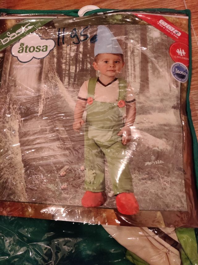 disfraz duende 12 24 meses