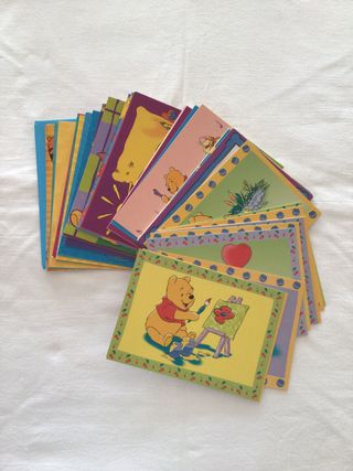 Postales winnie the pooh sin uso