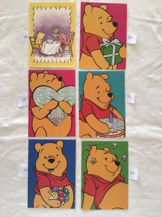 Postales winnie the pooh sin uso