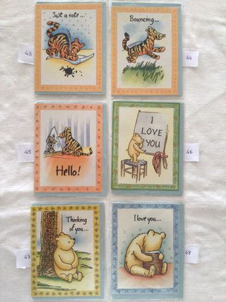 Postales winnie the pooh sin uso