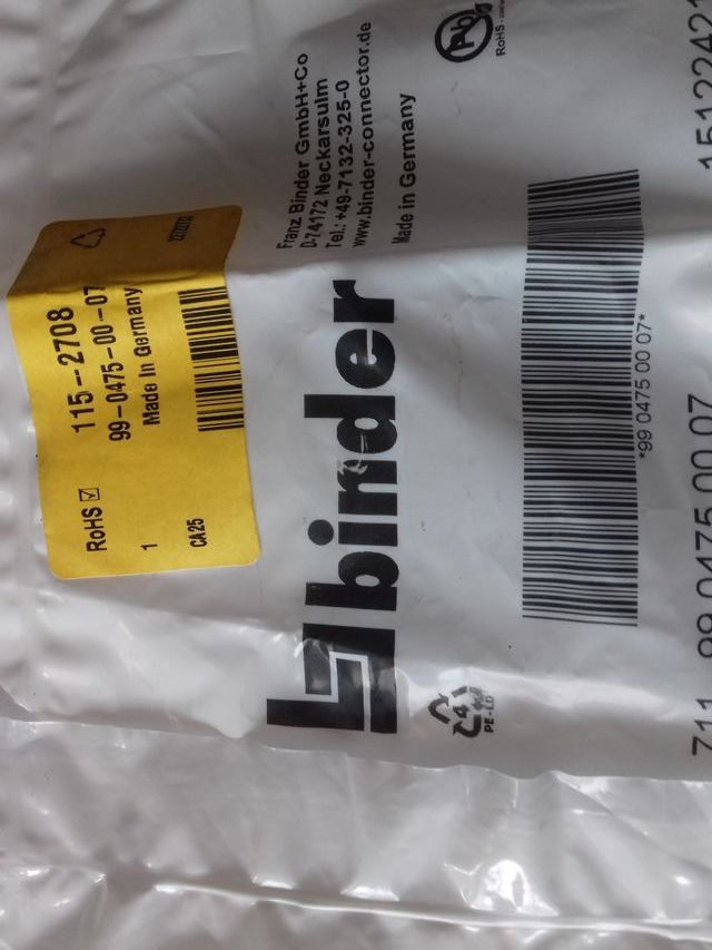 Conectores Binder macho 7 pines nuevos