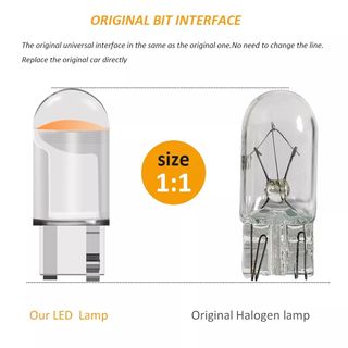 Kit 10Pz Lampadina Faro Auto Moto T10 W5W 7000k