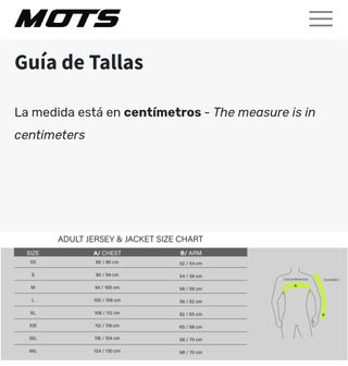 Chaqueta Mots X Light Trial Roja Talla S