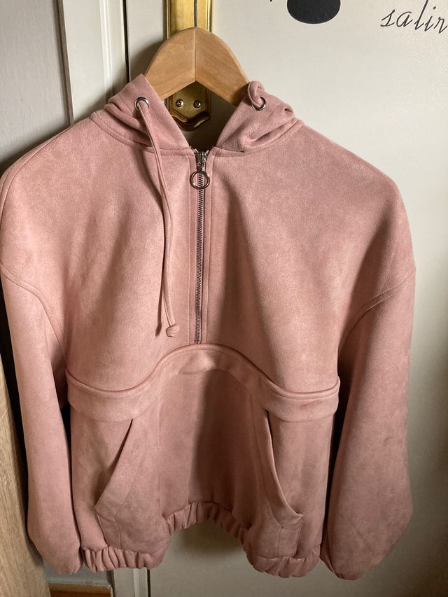 Sudadera con capucha piel de melocotón