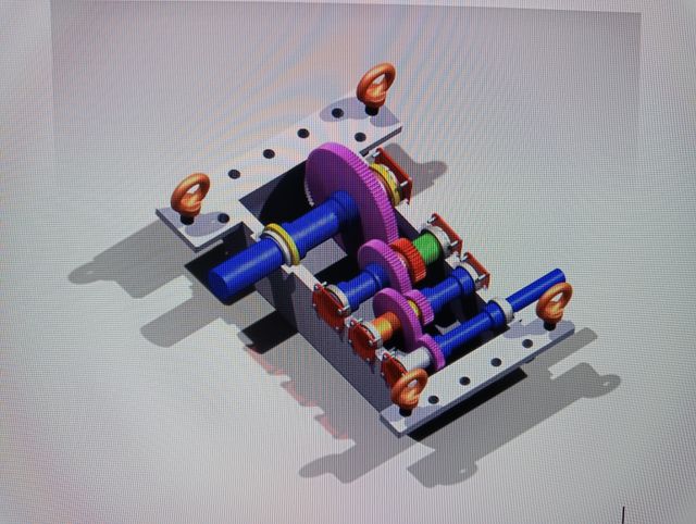 Diseñador mecánico CAD 3D y 2D y impresión 3d