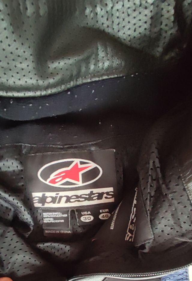 Pantalones Alpinestars piel en talla 46 y talla 48