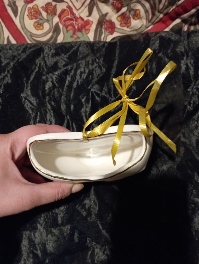 Espositore cuore vintage anni 70 ceramica cuore.