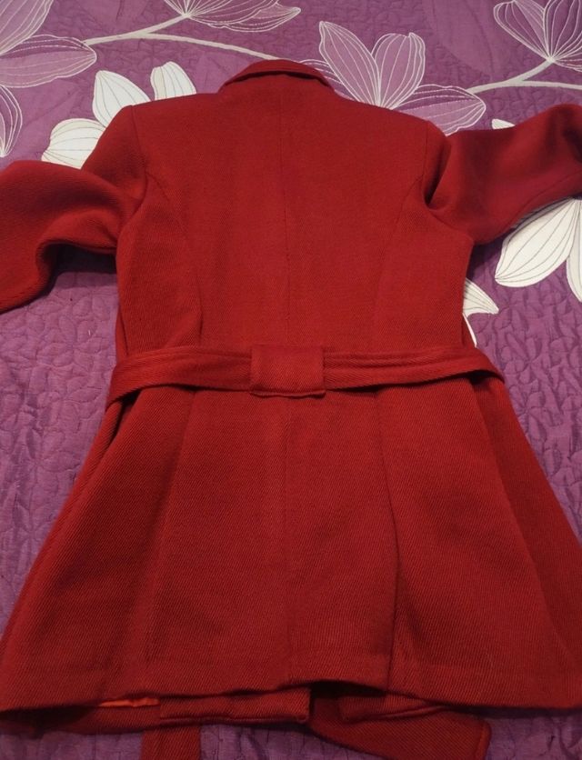 Chaquetón rojo tostado talla 40