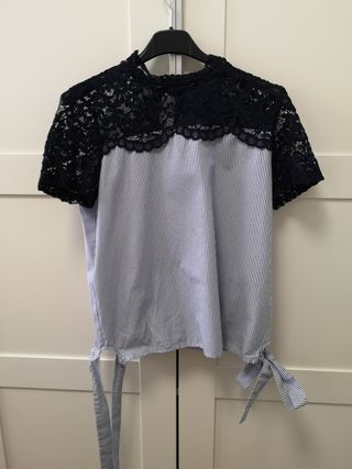 blusa manga corta Zara