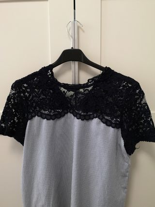 blusa manga corta Zara
