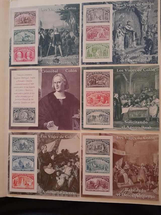 Sellos Colón y Descubrimiento 1992 
