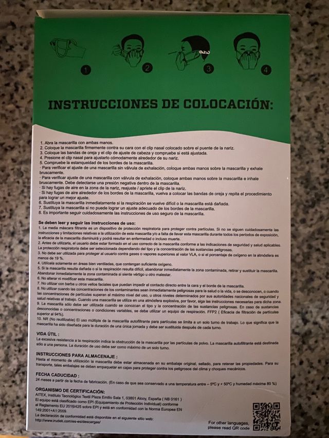 Caja 50 mascarillas fpp2