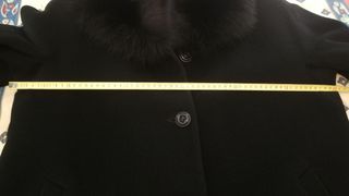 Abrigo cachemira de señora negro