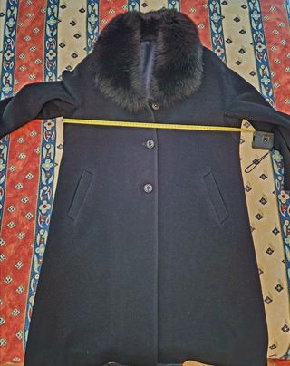 Abrigo cachemira de señora negro